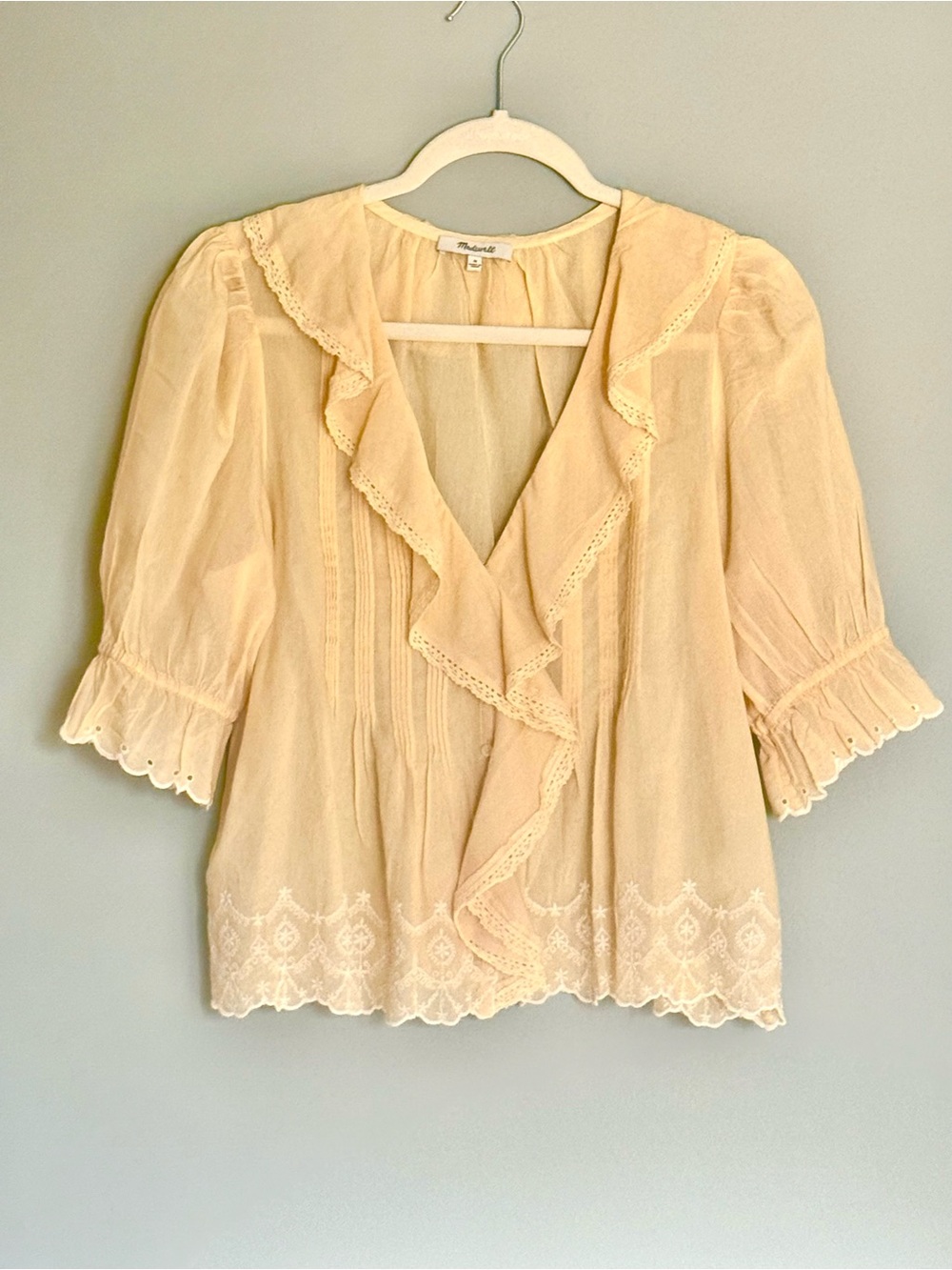 Madewell Blair Blouse Size Medium